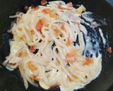 子ども向けトマボナーラうどん作り方6写真