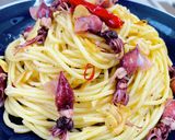 【誰でも簡単】ホタルイカのペペロンチーノ作り方8写真