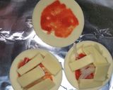 餃子の皮で明太ピザ作り方2写真