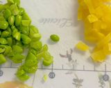 簡単ひな寿司☆枝豆とたくあん入りご飯で☆作り方1写真