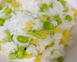 簡単ひな寿司☆枝豆とたくあん入りご飯で☆作り方2写真