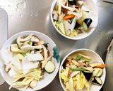 レンジ肉無きな粉簡単味噌照味白菜回鍋肉風作り方9写真