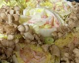 お花畑☆豚バラ白菜と舞茸のさっぱり鍋作り方2写真