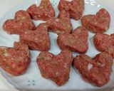 簡単ハートのミニハンバーグ作り方3写真