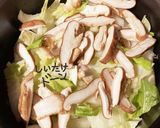 白菜としいたけと肉だんごのスープ作り方3写真