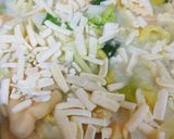 白菜とお餅のとろーりチーズミルク煮作り方7写真