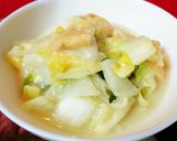 白菜とお餅のとろーりチーズミルク煮作り方9写真