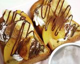 レトロなチョコレートパフェ風トースト作り方6写真