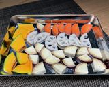 鱈と野菜の揚げ＋黒酢あんかけ（大戸屋）作り方2写真