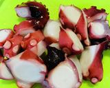 食欲そそる！新じゃがとタコのニンニク炒め作り方2写真