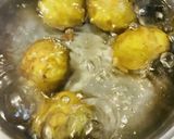 ほくほく新じゃが！ガーリックひき肉あん作り方1写真