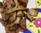 舞茸とハムのバター炒め作り方1写真