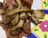 舞茸とハムのバター炒め作り方1写真
