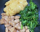 ニラ玉春菊と鶏の塩麹炒め〜中華風〜作り方9写真