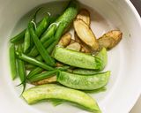 レンジ肉無豆腐きな粉松屋風ネギ塩野菜炒め作り方7写真