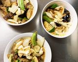 レンジ肉無豆腐きな粉松屋風ネギ塩野菜炒め作り方16写真
