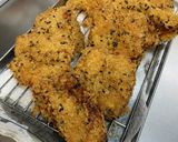 甘酒効果でやわらか！黒ごまチキンカツ作り方7写真