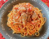 ☆鯖の水煮缶で暗殺者のパスタ☆作り方6写真