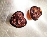 子供(3歳)と作るナッツたくさんチョコ作り方10写真
