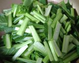 小松菜とコーンとツナの醤油炒め作り方2写真
