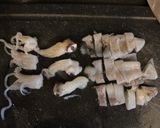 葱とヒイカの酒粕ペペロンチーノ作り方1写真