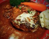 デミチーズハンバーグ(#>↺≦@)❩wノ作り方8写真