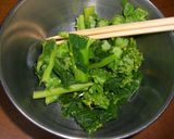 菜の花のなめ茸和え作り方1写真