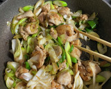 簡単 鶏もも肉と長ネギのポン酢炒め作り方4写真