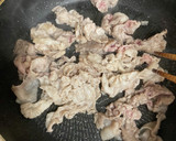 お好み焼き風！豚肉とキャベツ炒め作り方3写真