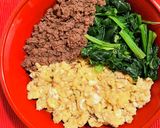 牛そぼろ三色丼作り方4写真