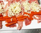 豚肉のチーズ人参巻き作り方3写真