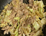 お好み焼き風！豚肉とキャベツ炒め作り方6写真