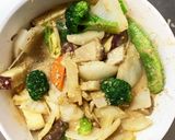 お一人様☆きな粉甘味噌根菜たっぷり野菜炒作り方17写真