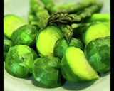 塩のみ！芽キャベツ蒸し作り方5写真