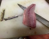アジ２尾で、刺身塩焼きお汁、３度美味しい作り方7写真