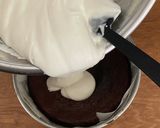 2層仕立てのチョコレートチーズケーキ作り方28写真