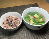 冬限定の縮みほうれん草＋Wいも味噌汁作り方4写真