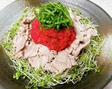 豚しゃぶの紅心大根の梅おろしのせ作り方8写真