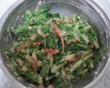 水菜と豚ミンチ（魚ソ）のチヂミ風作り方3写真