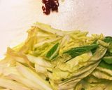 白菜とサバ缶のピリ辛パスタ作り方2写真