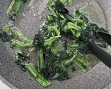 ほうれん草とサーモンのぺぺたま作り方4写真