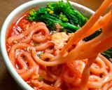 真っ赤なかきたまうどん ビーツトマト餡作り方6写真