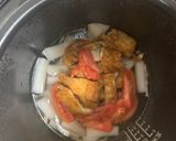 味噌汁withトマトの朝定食作り方8写真