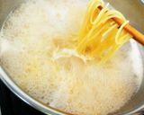 ラーメンに近いスープパスタ〜ねぎ塩味〜作り方3写真