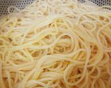 ラーメンに近いスープパスタ〜ねぎ塩味〜作り方5写真