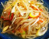 ラーメンに近いスープパスタ〜ねぎ塩味〜作り方7写真