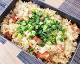 メスティンで簡単！焼き鳥缶の炊き込みご飯作り方4写真