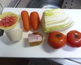 たっぷり野菜のトマトクリームスープ作り方1写真
