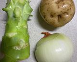 ブロッコリーの茎のポタージュ作り方1写真