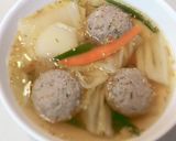 白菜の肉団子スープ作り方4写真